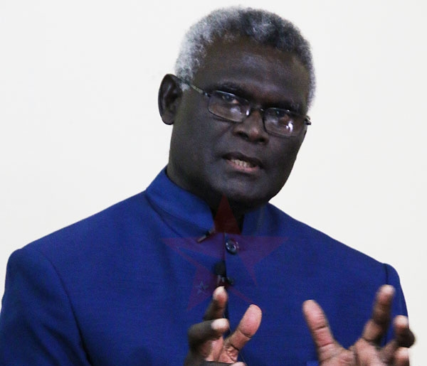 Prime Minister Manasseh Sogavare.