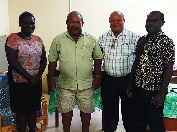WPG-Dev officer, Jeff Wickham, Freddie Otaau, Patrick Dulekana (1)