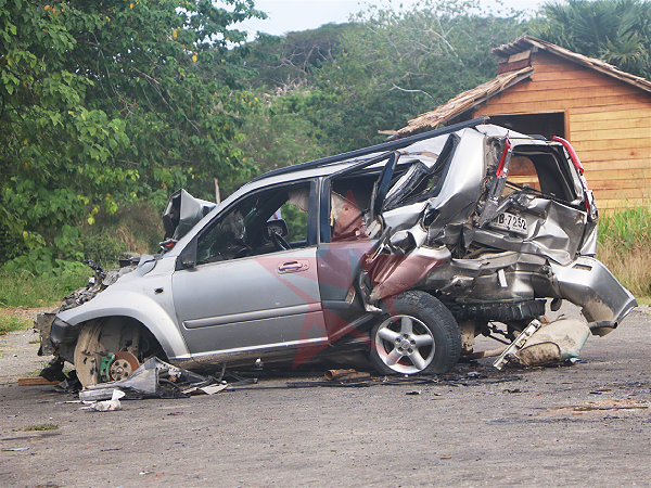 The vehicle involved in the accident last year.