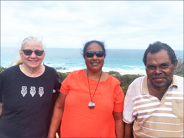 Judith Fika (centre), her late husband, Former West Kwaio MP Titus Fika (right), and a friend Gloria last year. File photo.