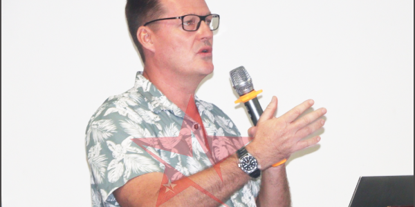International Finance Cooperation (ICF) Tourism Consultant, Mr Björn Svensson speaking during his presentation Photo Lachlan Eddie