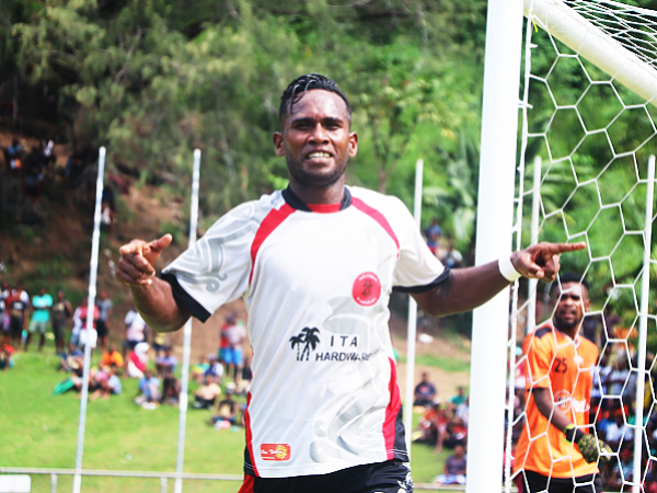 Tigi Molea celebrates one of his goal during one of the TSL matches.