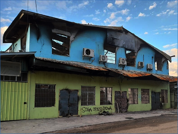 A burn down building that accommodated some of constituency offices in Honiara.