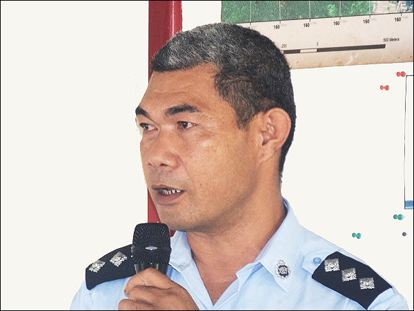 Head of the EOD Unit, Inspector Clifford Tunuki.