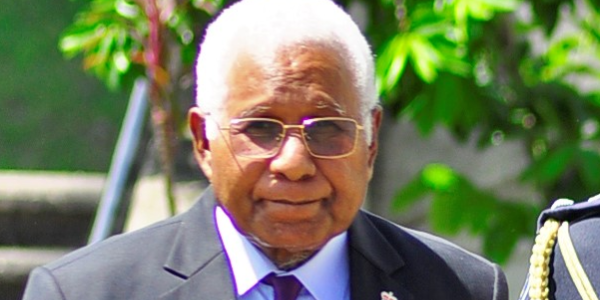 Governor General Sir David Vunagi.