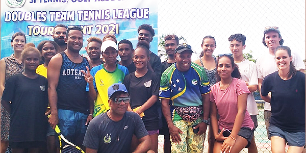 Participants of the Doubles’ Tennis competition.