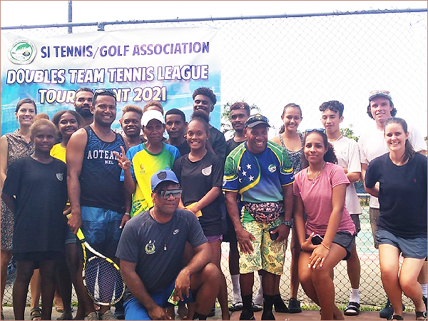 Participants of the Doubles’ Tennis competition.