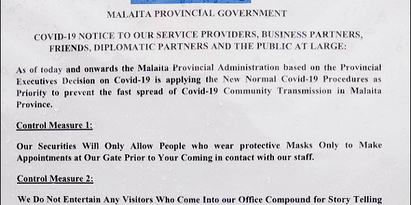 Copy of the notice