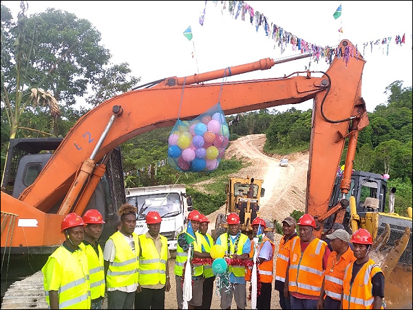 Cutting of ribbon to officially launch phase 2 of SMC road project