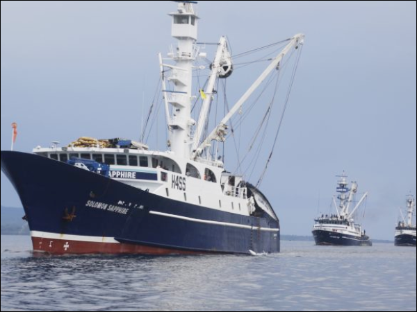 Shipping vessels floating inside Noro Port Western Province