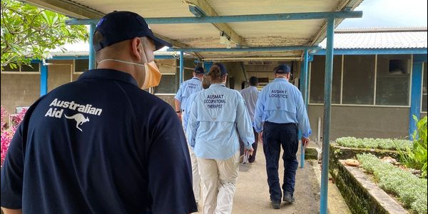 AUSMAT and MHMS officials deployed to Kilu’uifi hospital in Auki to conduct the first rapid assessment. All personnel abided by strict COVID-19 safety measures during the deployment including negative COVID tests prior to departure.