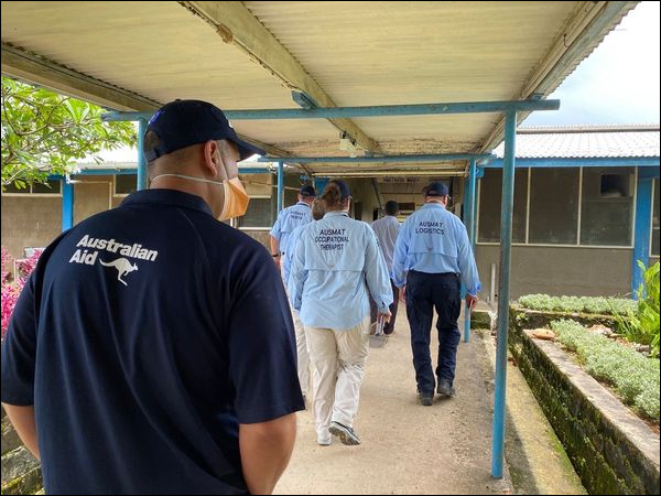 AUSMAT and MHMS officials deployed to Kilu’uifi hospital in Auki to conduct the first rapid assessment. All personnel abided by strict COVID-19 safety measures during the deployment including negative COVID tests prior to departure.