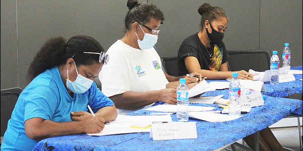 Female coaches were also part of the scholarship interview workshop.