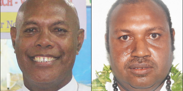 Left, Reverend Gamutu, right, Reverend Stephen Koete. (Photo: ACOM)