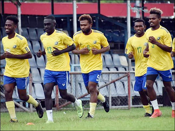 The National squad during one of their training sessions. (Photo supplied)