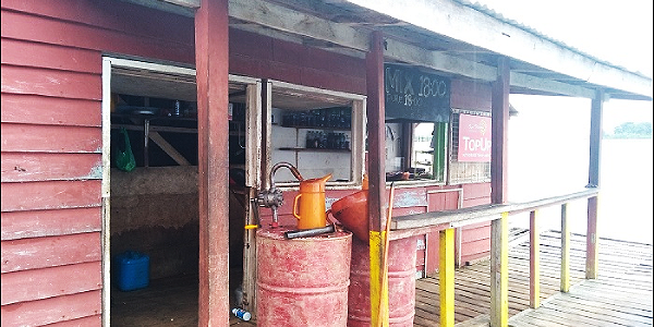 One of the fuel depo in Gizo Town, seafront Western Province.