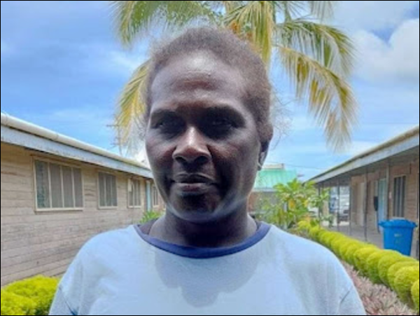 Mrs Elaine Tobaea in Buka.