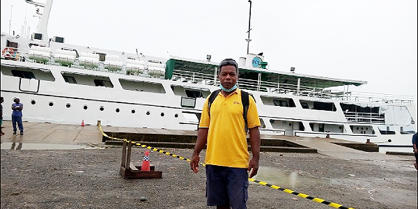 Paul Naso, a School Teacher, one of the stranded passengers from the repatriation trip to Western Province.
