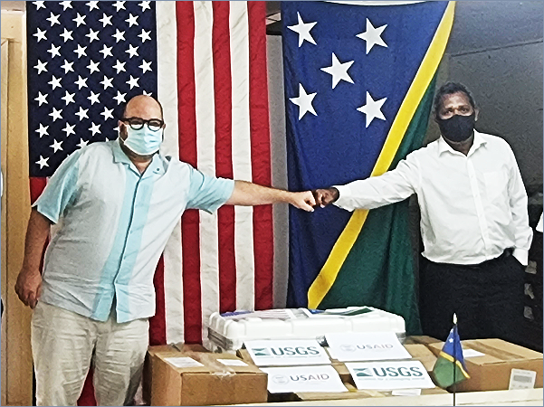 Savo Volcano SI equipment handover.