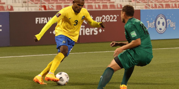 Action in the game between Solomon Islands and the Cook Islands. PHOTO CREDIT, OFC Media.