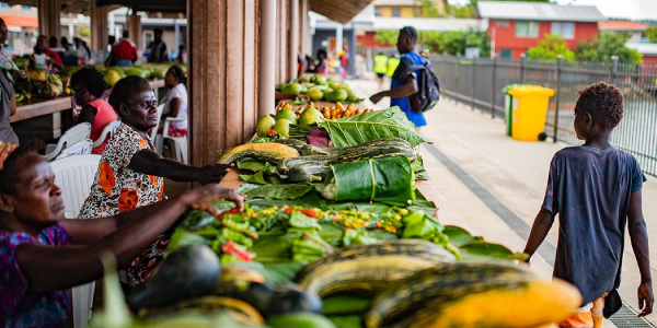 The bustling Gizo Market. (Photo: SIIP)