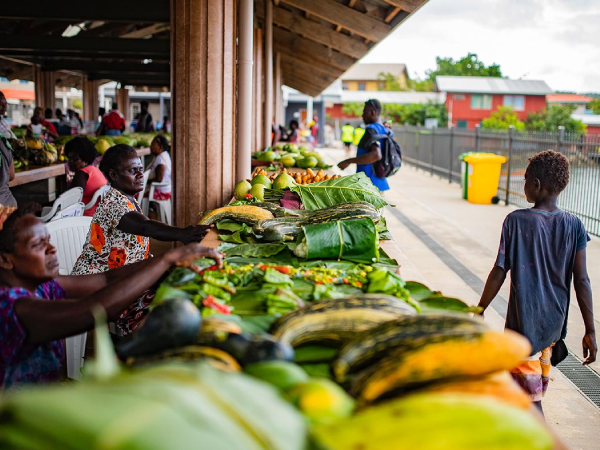 The bustling Gizo Market. (Photo: SIIP)