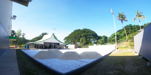 The Beach sports venue is nearly complete.