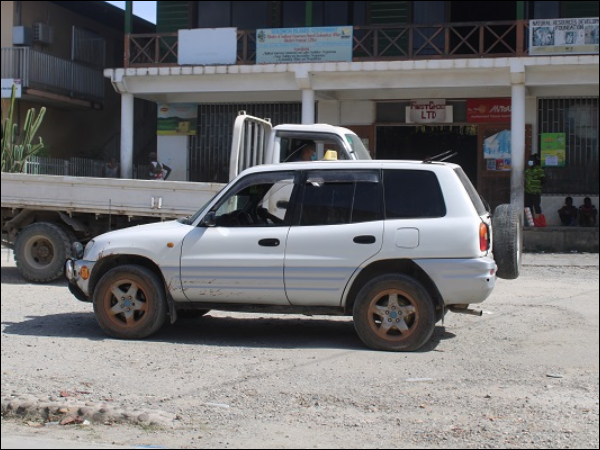 A taxi operating in Gizo, Western province.