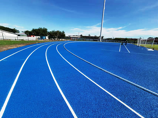 The new secondary synthetic track at the KGVI grounds. (Photo: 2023 Pacific Games Stadium Project)