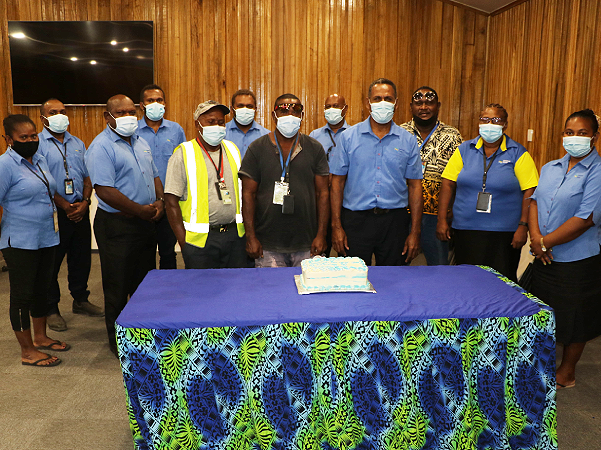 The retirees pose for a group photo with SIPA Management Team. Photo supplied.