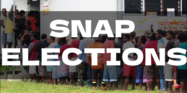 Voters queuing up to cast their votes at Alote’e back in 2019.