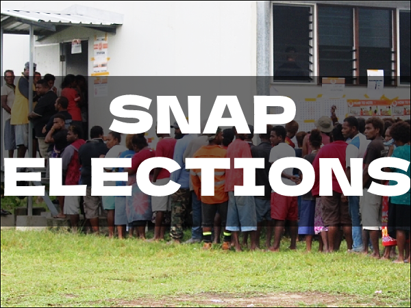 Voters queuing up to cast their votes at Alote’e back in 2019.