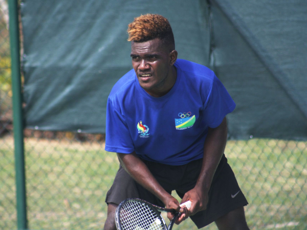 Junior Benjamin, young Solomon Islander overseas based tennis player.