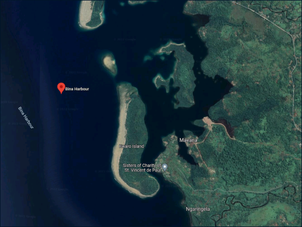 Bina harbour, Malaita province. Photo: Google Maps