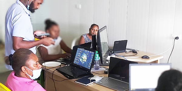 Burnscreek teachers during a training session.