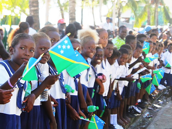 Gizo Primary School students.