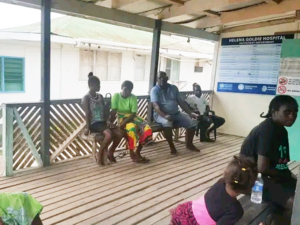 Helena Goldie Hospital Out Patient in Munda, Western province.