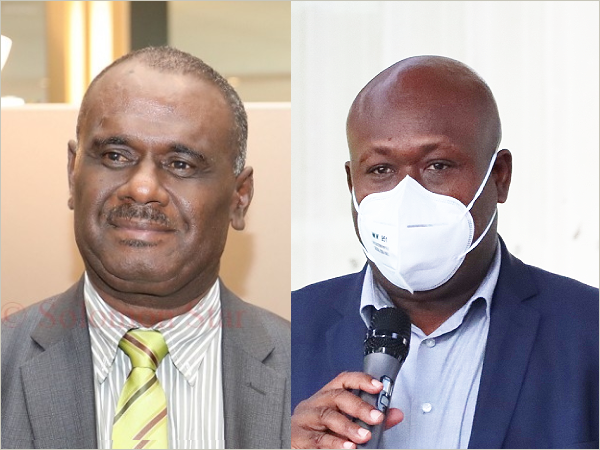 Jeremiah Manele (L), Anthony Veke (R).