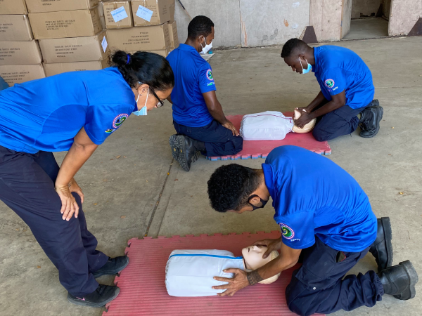 RAPPP LECs doing practical sessions during the training. Photo AFP.
