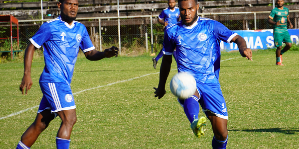 Javin Wae of Central Coast during their friendly match against KOSSA
