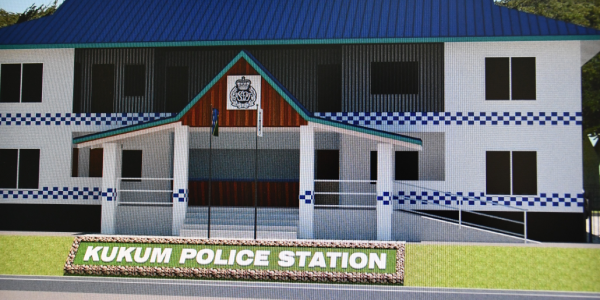 The proposed plan for the new Kukum Police Station.