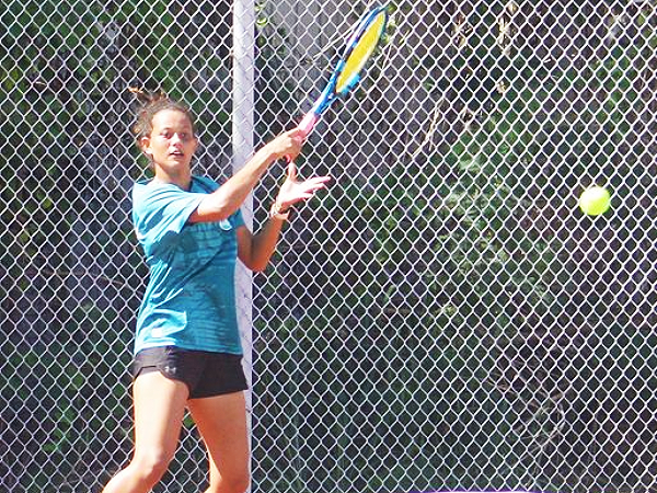 Solomon Islands’ Tennis athlete Zorica Morgan in action. Photo, One Team Solomon.