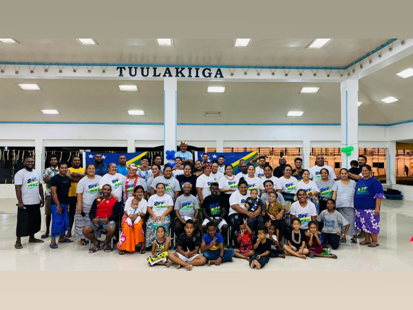 Members of the Solomon Islands Tuvalu-based community.