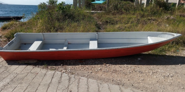 The boat confiscated by Gizo police.
