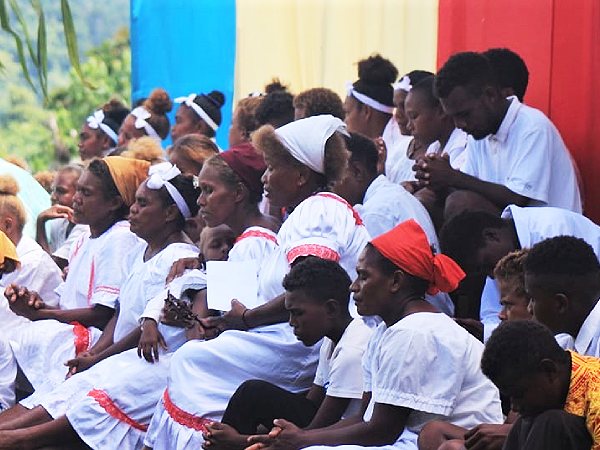 Participants of the religious gathering. Photo,  Winny Ramo.
