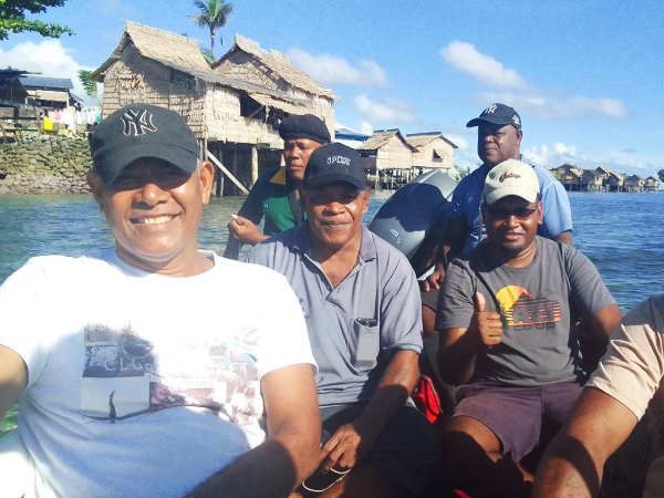 The Malaita Public Account Committee team on their way to visit PCDF projects in northern region.