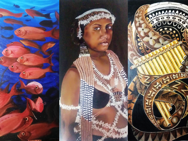 Some of Jennie Tagini’s paintings.