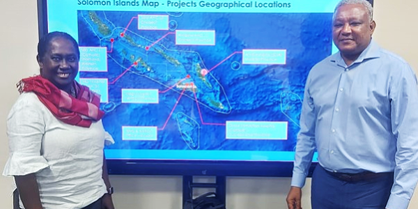 Mrs. Pauline McNeil Health Permanent Secretary & Mr. Netsanet Walelign Workie, WB Mission team leader & Senior Health Economist of WB chairing the joint MHMS, MoFT & WB meeting on the implementation of the WB Funded health project.