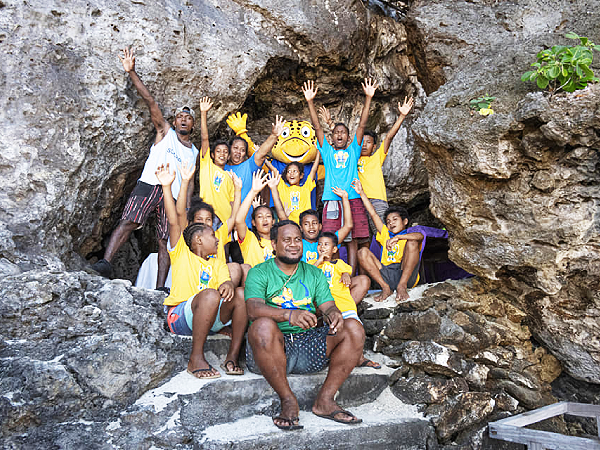 Solo the Pacific Games 2023 Mascot in Rennell and Bellona province.