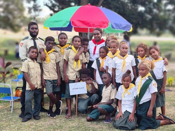Some of the pathfinders from Burnscreek SDA church on Sabbath. Photo supplied.